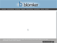 Tablet Screenshot of bloemker-immobilien.de